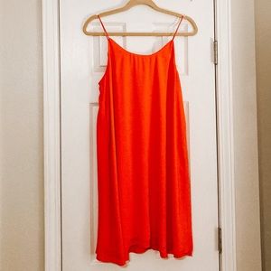 Orange Slip Dress